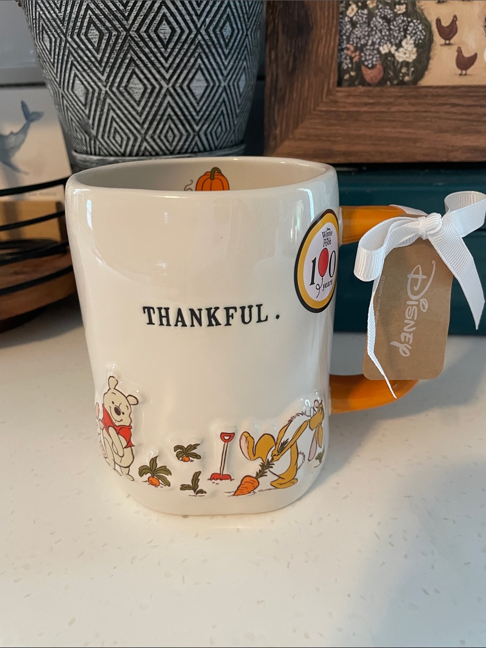 Rae Dunn x Disney Winnie The Pooh Thankful Mug